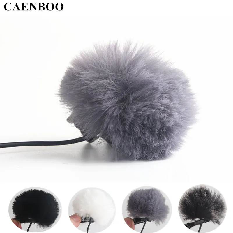 Защитный Меховой чехол на лобовое стекло CAENBOO для улицы с клипсой микрофоном