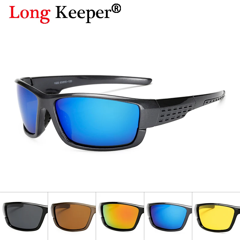 Long Keeper Fashion Polarized Sunglasses Men Mirrorred Glasses For Male