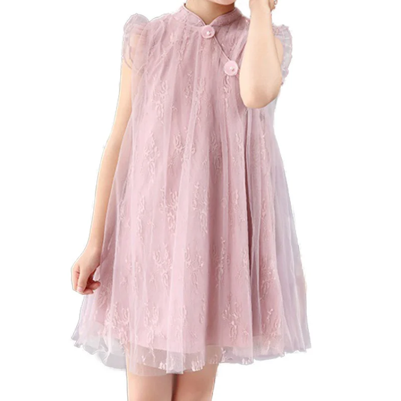 

Summer Girls Dress Beautiful Fairy Tale Princess Dress Cotton Lace Tutu Casual Clothes Dresses for Kid Girl Party Dress