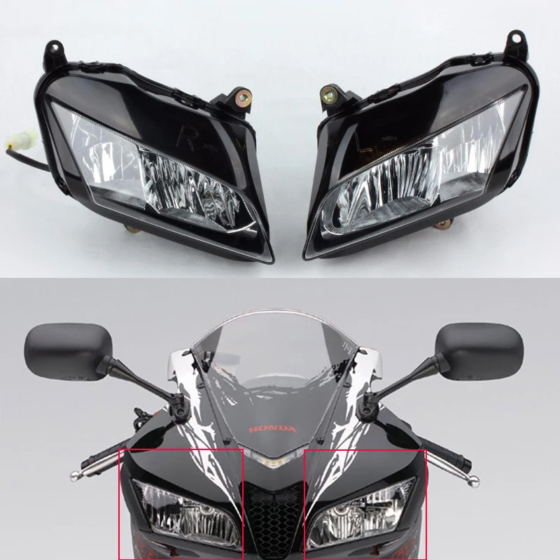IN clear fit for honda cbr600rr cbr 2007 09 10 2012 f5 headlight lamp assembly 