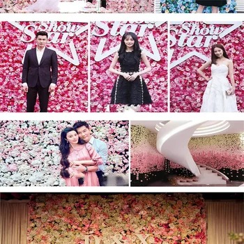 

Simulation Hydrangea Flower Arrangement Wedding Background Wall Photo Studio Photography Props ArtificialFlower Road Introducti