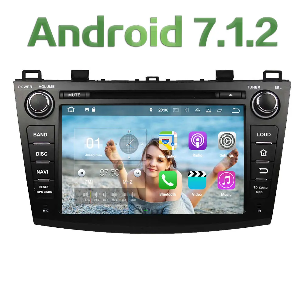 Quad Core 2GB RAM 16GB ROM 8 Android 7 1 2 Car font b Multimedia b