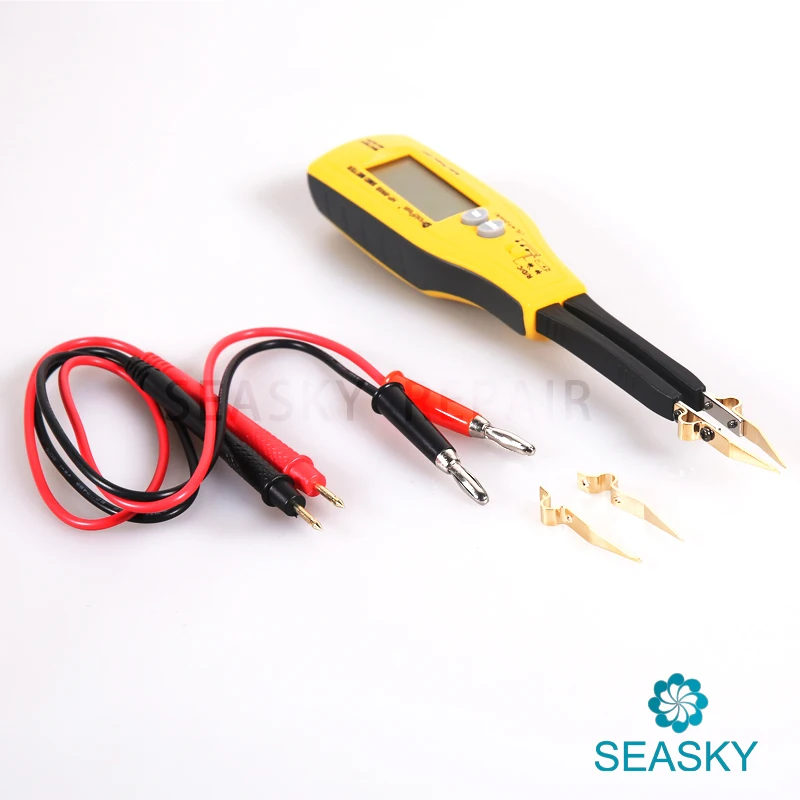 HP 990B SMD Multimeter Diode Capacitance Resistance Tweezers Meter Auto Range Meter Resistor Capacitor Continuity font