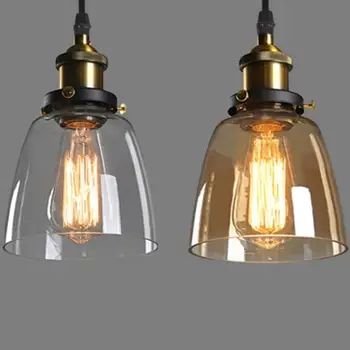 

1PCS Pendant lampshade modern vintage loft glass ceiling lamp hanging industrial pendant light