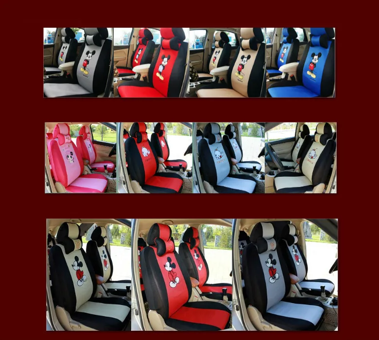 12 шт. мультяшный чехол для сиденья автомобиля универсальный размер Sandwish авто сидений Протектор Дышащий интерьер подушки аксессуары для девочек