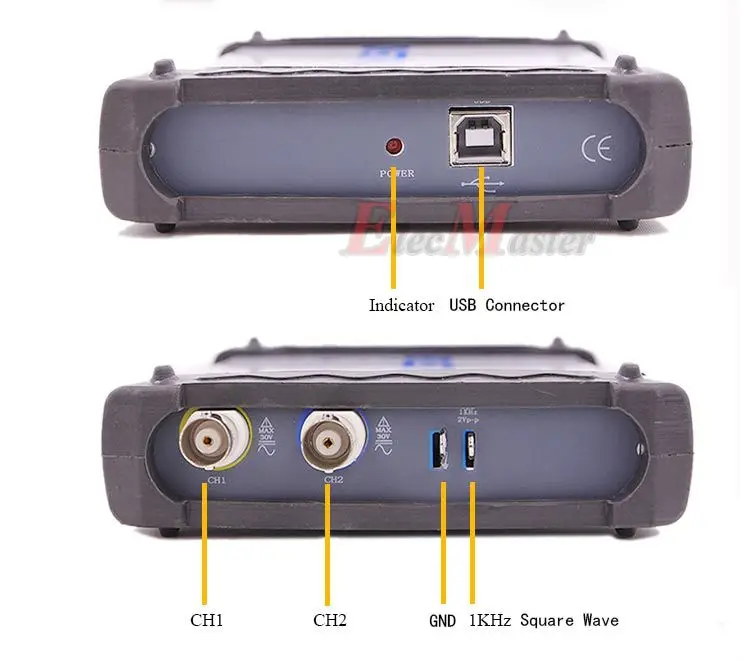 ISDS205C Виртуальный осциллограф PC USB 48 M Частота образца 20 M бандит с логическим анализатором