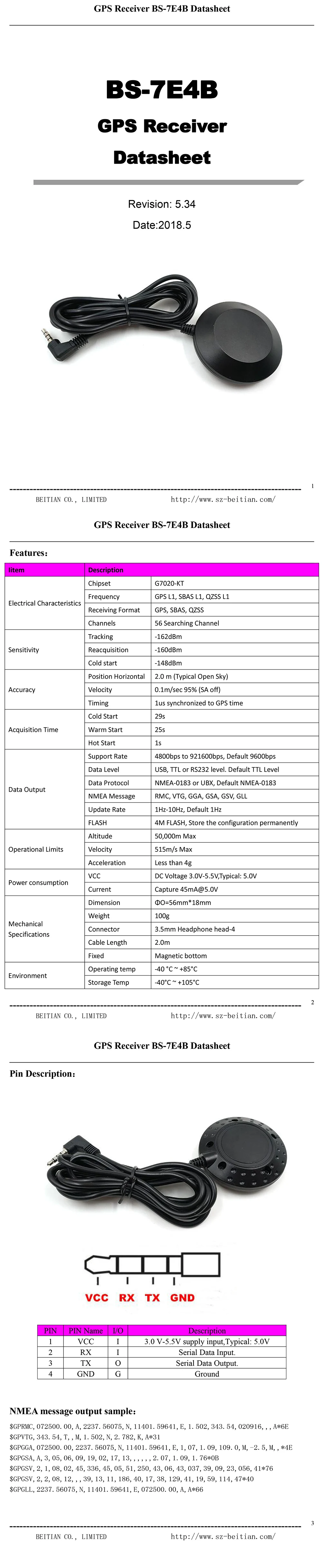 GPS-Receiver-BS-7E4B-Datasheet-22-E