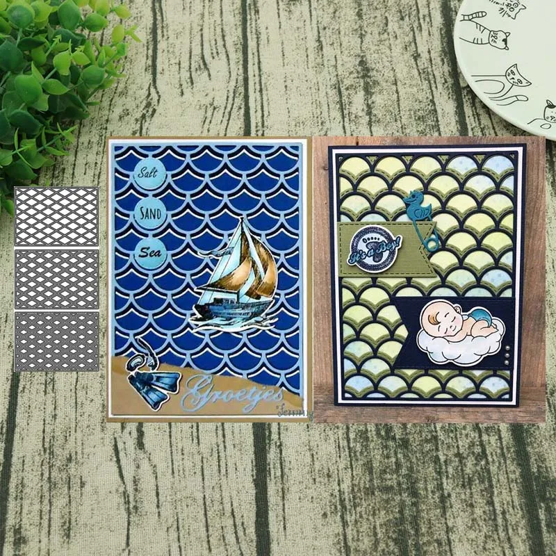 

New Design Craft Metal Cutting Dies wave folding board cut die crapbooking Album Paper Card Craft Embossing Cuts