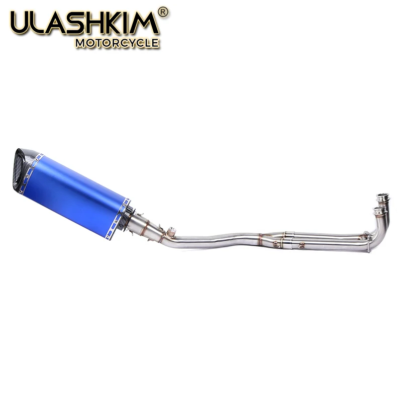 

MOTORCYCLE EXHAUST Muffler and Contact middle pipe Full System Slip On FOR YAMAHA TMAX 500 530 YP500 tmax530 tmax500 2008-2017