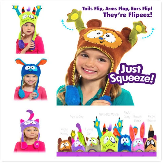

candice guo! Newest arrival super fun animal magic hat action hats children toy birthday gift 1pc
