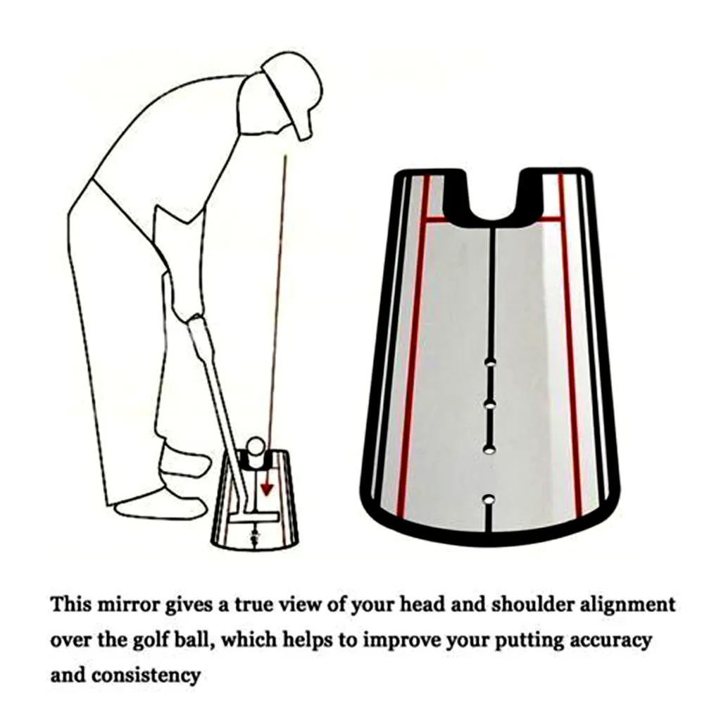 Подкладка для гольфа зеркальная осанка Aligment Edge Гольф-тренажер Eyeline зеркало для гольфа тренировочное зеркало принадлежности для гольфа прямые тренировки