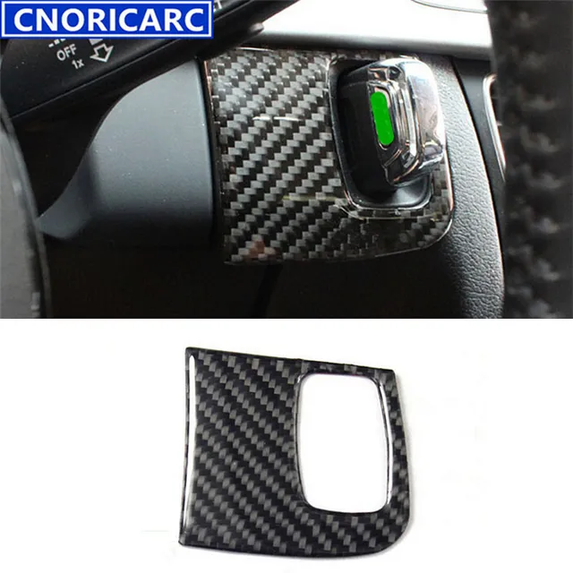 Cnoricarc For Audi A4 B8 Carbon Fiber Center Console Key Hole Decoration Cover Trim Interior Accessories Car Styling Sticker In Interior Mouldings