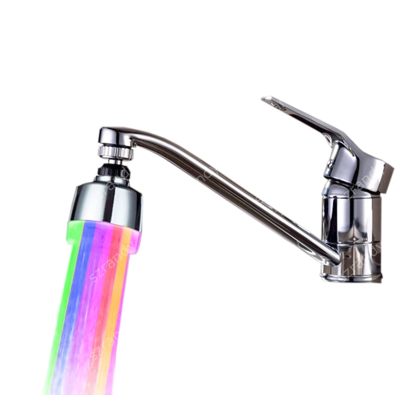 7 Color fast flashing Glowing LED Faucet Tap Light Color Change Aeratorin Bibcocks from Home
