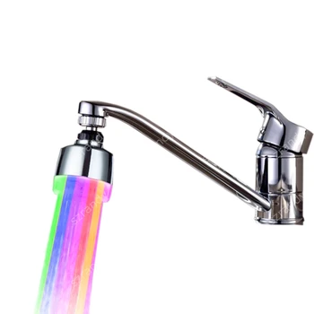 

7 Color fast flashing Glowing LED Faucet Tap Light Color Change Aerator
