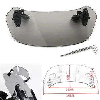 

Transparent Risen Adjustable WindScreen Windshield Spoiler Air Deflector for Yamaha XJ6 FZ-09 FZ1 MT09 BMW F650 Ducati Victory
