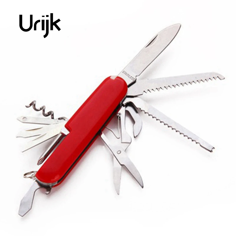 Urijk 1 шт. многофункциональные инструменты складной нож 11 в 1 многофункциональные охотничьи ножи портативный карманный нож 91 мм складной нож для выживания на открытом воздухе