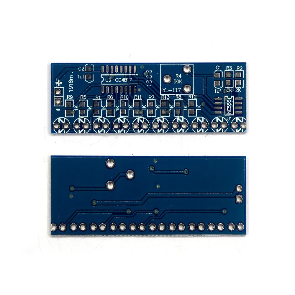 NE555 CD4017 NE555 водонагреватель плата схема вода течёт светильник светодиодный электронный модуль DIY Kit ходовой светильник Drive
