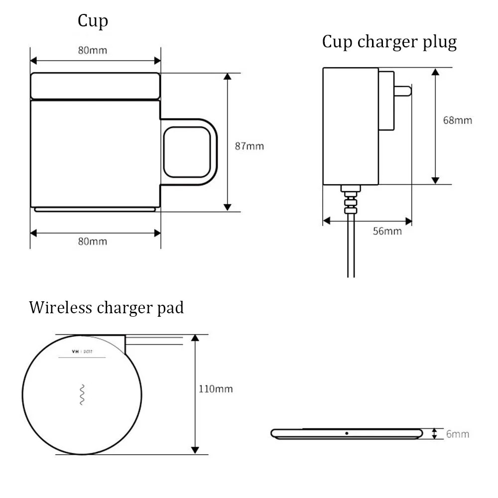 2in1 Fast Q1 10W Wireless Charging pad dock cradle