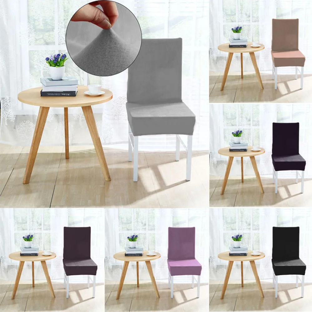 Fox Pile Plush Fabic Stretch Wedding Banquet Dining Room Chair Cover Party Decor Fox Pile Plush Fabic Stretch Wedding Banquet Dining Room Chair Cover Party Decor