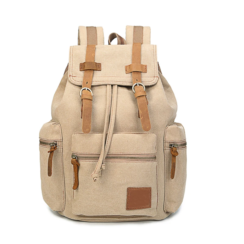 

Fashion Canvas Men Backpacks Large Capacity Computer Laptop Bags Casual Students School Bags Casual Travel Backpack Rucksacks