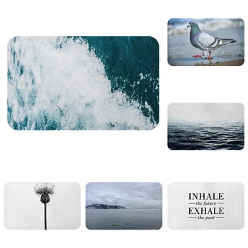 

Surf Norway Nordic Sea Pigeon Cool Mat Bath Carpet Decorative Anti-Slip Mats Room Car Floor Bar Rugs Door Home Decor Gift