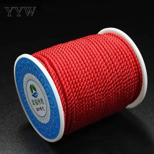 Wholesale 29m/spool 2mm Nylon Cord Chinese Knot Silky Macrame Cord Beading  Braided String Thread DIY Bracelet Necklace - AliExpress