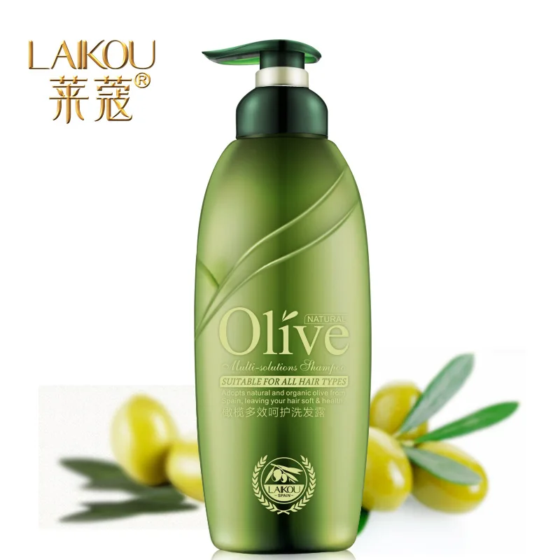 Image LAIKOU Olive Shampoo Deep Cleansing Oil Control Anti Dandruff Shampoo Hair Care Anti Itching Nourishing Refreshing 300ml