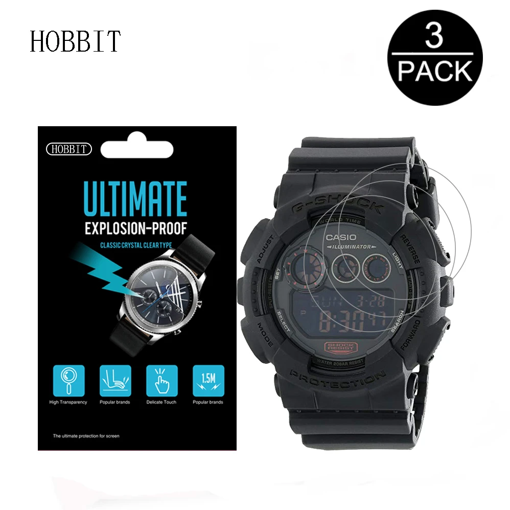 3 шт. защитная пленка для часов Casio G Shock GD100|Защита экрана| |