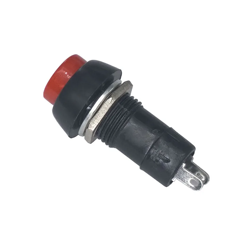 

6 color 5 pcs/lot PBS-11 12mm Self-locking 250V 3A Push Button Switch Round Switch Bouton Poussoir Metal Lockless Reset