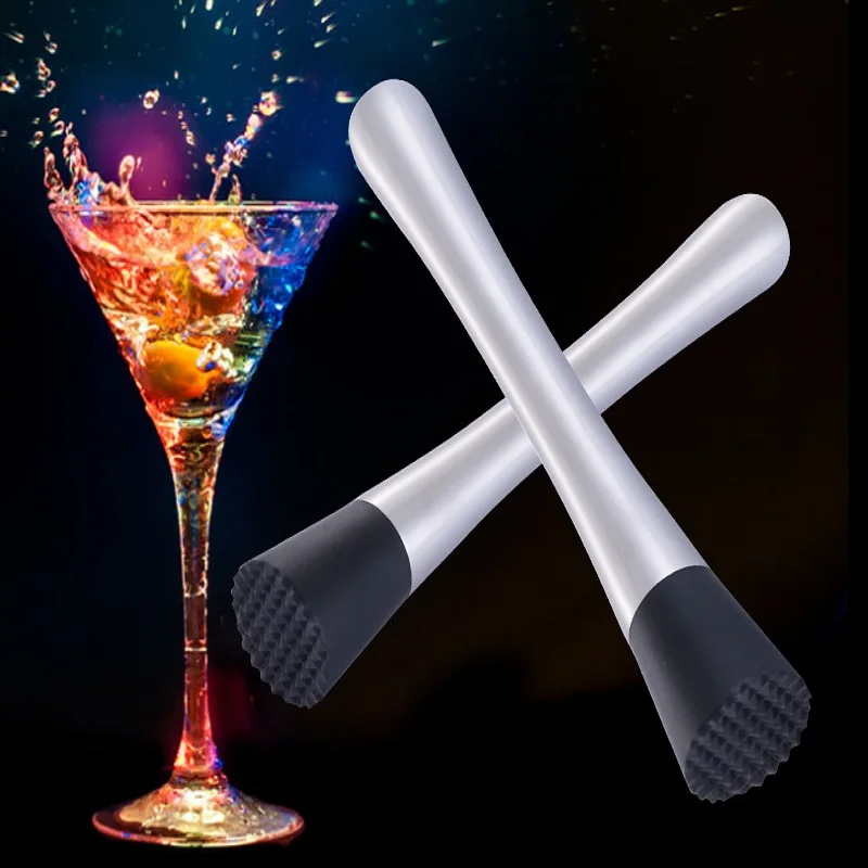 Stainless Steel Cocktail Muddler Bar Mixer Barware Mojito Cocktail DIY