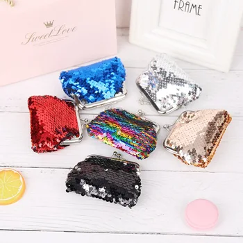

Sequins Buckle Mini Wallet Change Coin Purse Clutch Handy Purse Key Coin Bag Clutch Wallet Pouch