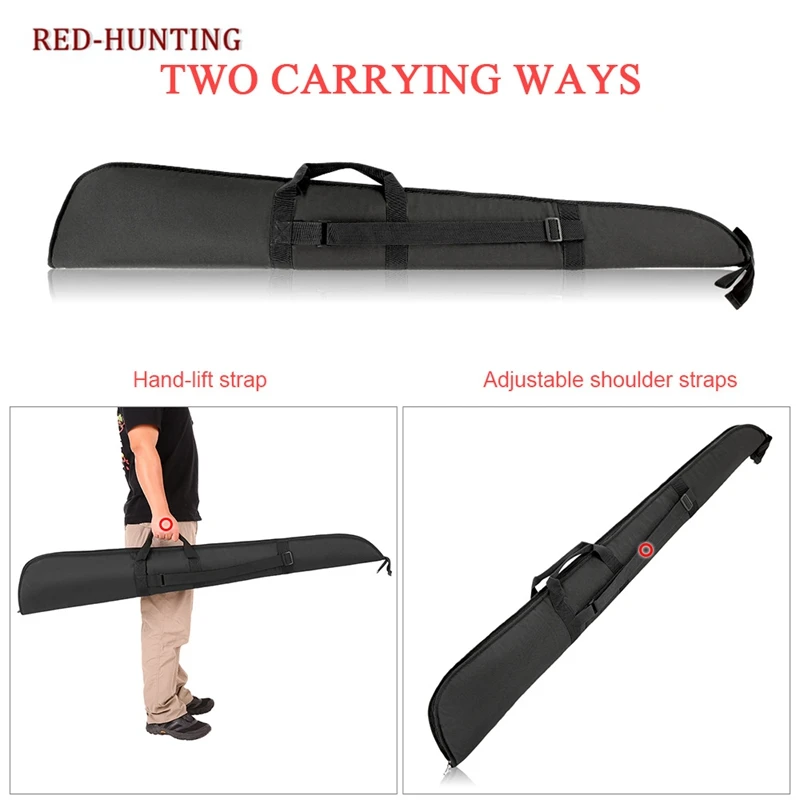 Airsoft Tactical Heavy Duty Gun Rifle Bag Black Shoulder Slip Bag fit 130cm