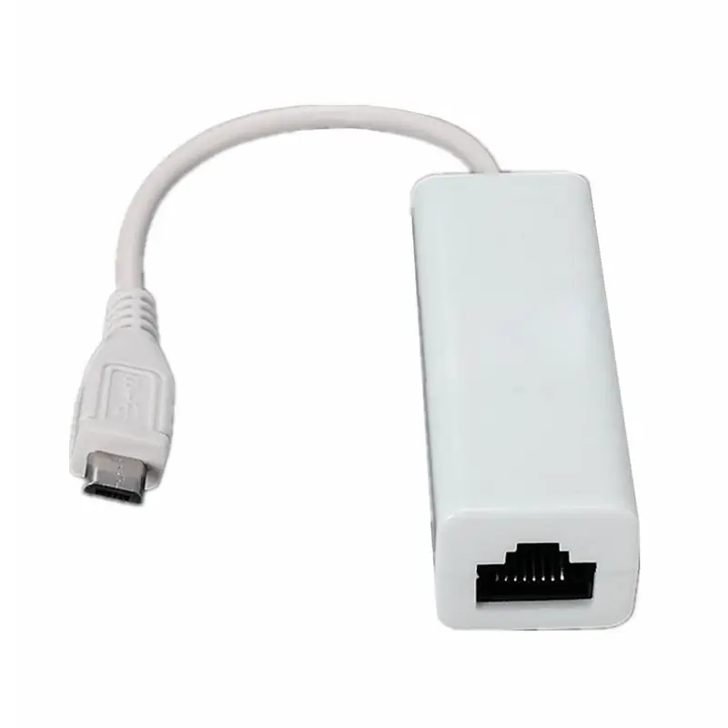 Micro-USB 2 0 5P к RJ45 сетевой Lan Ethernet адаптер конвертер свинца для планшета |