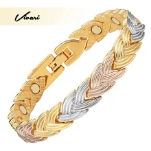 Vivari класса люкс Для женщин Мода браслет-хвостик 3 Tone Цветные Браслеты& Браслеты-антистресс для влюбленных, лучшие подарки творческий брелок