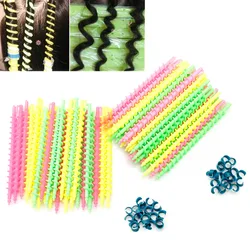 26Pc Plastic Long Styling Barber Salon Tool Hairdressing Spiral Hair Perm Rod Small
