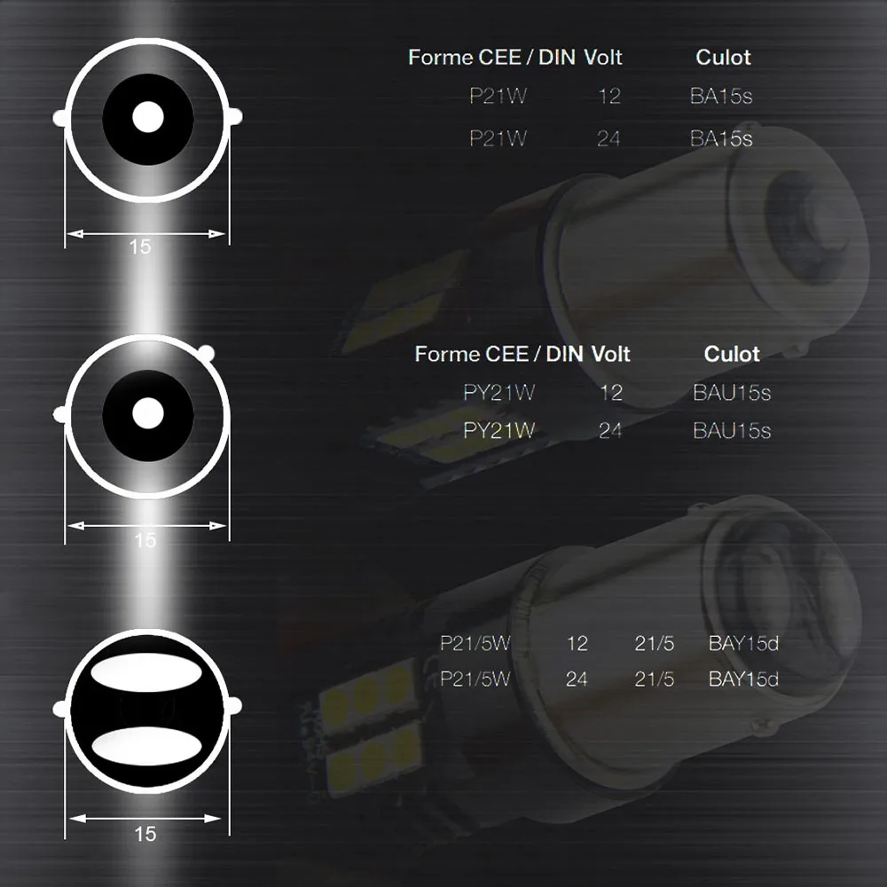 2X P21W светодиодный 1156 BA15S авто светодиодный лампы автомобиля светильник s 1200LM сигнал поворота Стоп-сигнал светильник R5W 3030 светодиодный s 12 V-24 V автомобилей лампы