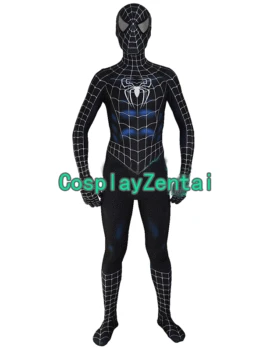 

2017 Black Raimi Spiderman Costume 3D Printing Spandex Halloween Cosplay Costume