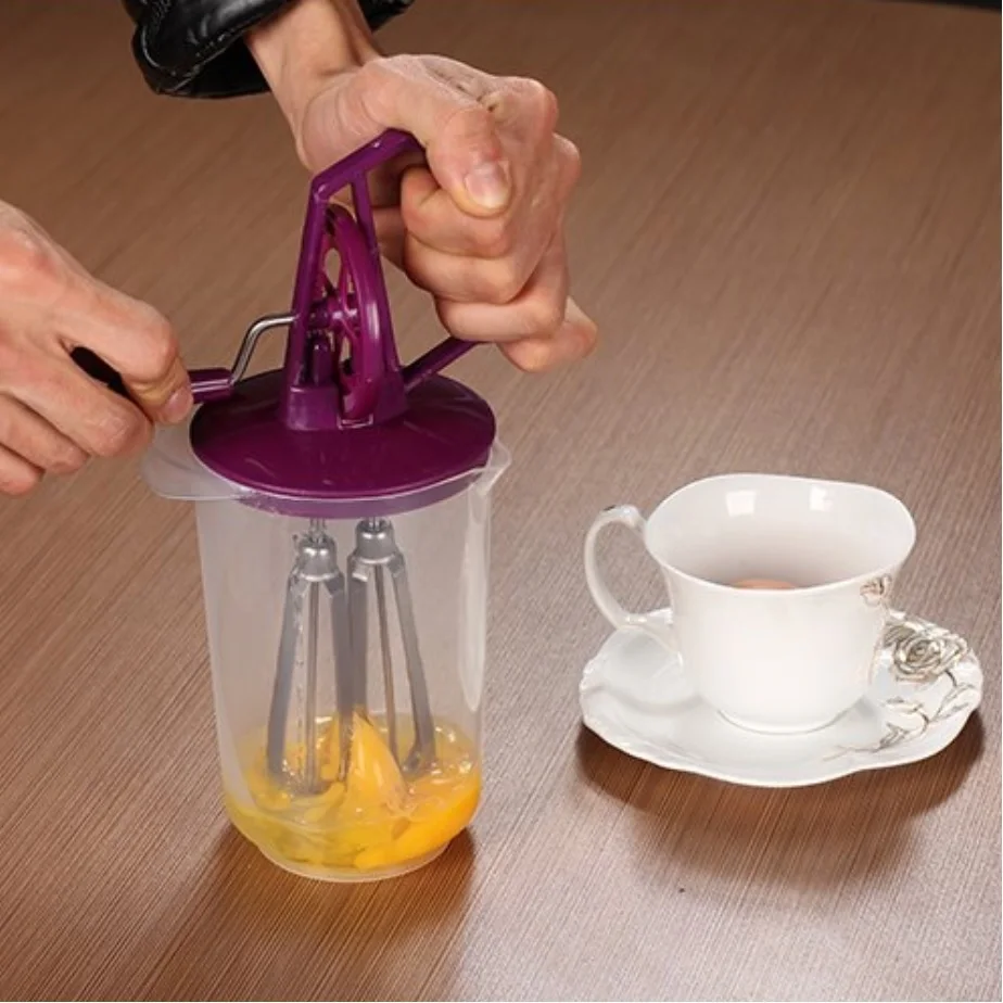 2016 Kitchen Hand Held Egg Mixer Beater Two Rod Configuration Egg Whisk