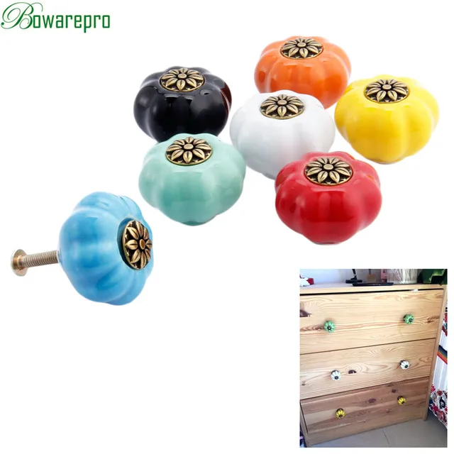 Cheap bowarepro 1pcs Pastoralism Pumpkin Ceramic Knob Kitchen Ceramic Door Cabinets Cupboard Single Hole Pull Handles Door Furniture Cheap bowarepro 1pcs Pastoralism Pumpkin Ceramic Knob Kitchen Ceramic Door Cabinets Cupboard Single Hole Pull Handles Door Furniture