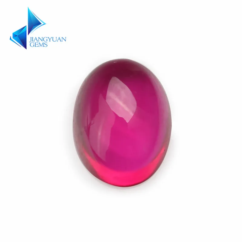 

Size 3x5~10x14mm Oval Shape Cabochon 5# Synthetic Corundum Gems Lab Created Stone For jewelry
