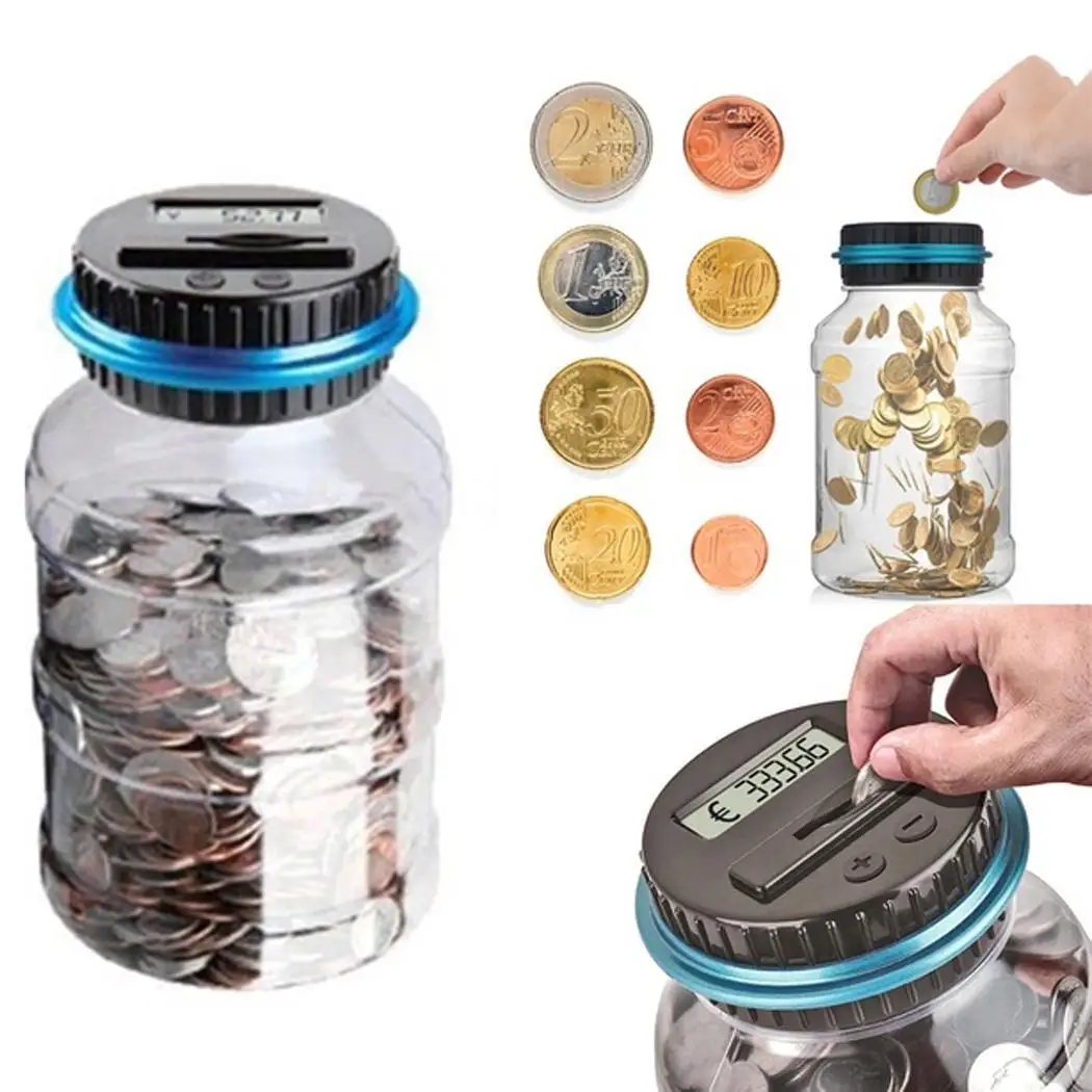 копилка для денег. копилка с счетчиком монет с клетками. оригинальные копилки для денег. электронная монетка. большие копилки для монет.
