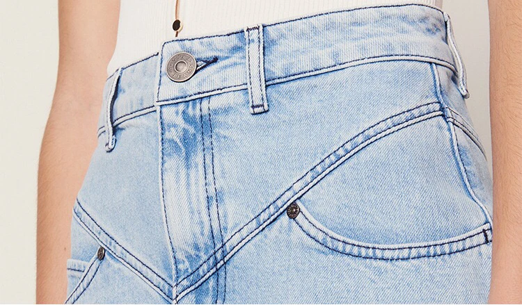 2019 Весенние Новые Модные женские повседневные Мини джинсовые юбки с высокой талией