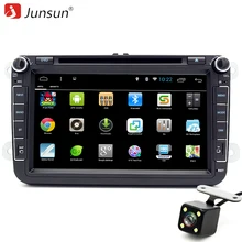Junsun 2 Din Android 6.0 DVD Del Coche Reproductor de Radio 1024*600 Para VW/Volkswagen/POLO/PASSAT/Golf/ASIENTO de Navegación GPS Estéreo de Cuatro Núcleos