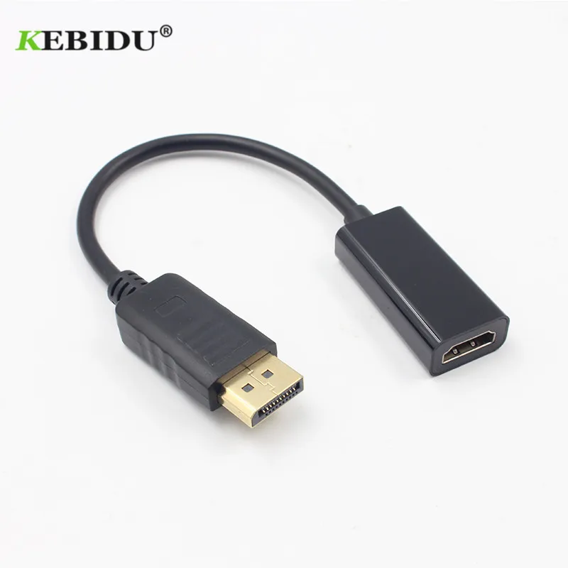 Адаптер kebidu DP к HDMI с поддержкой 1080P HDTV Кабель адаптер конвертер типа Папа мама для