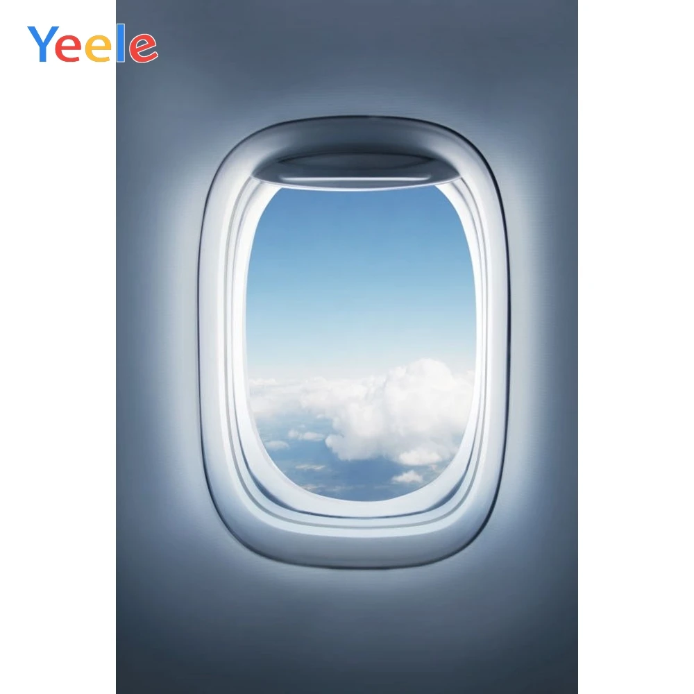 

Yeele On the airplane Outside Window Sky Photographic Backgrounds Professional Camera Photography Backdrops For The Photo Studio