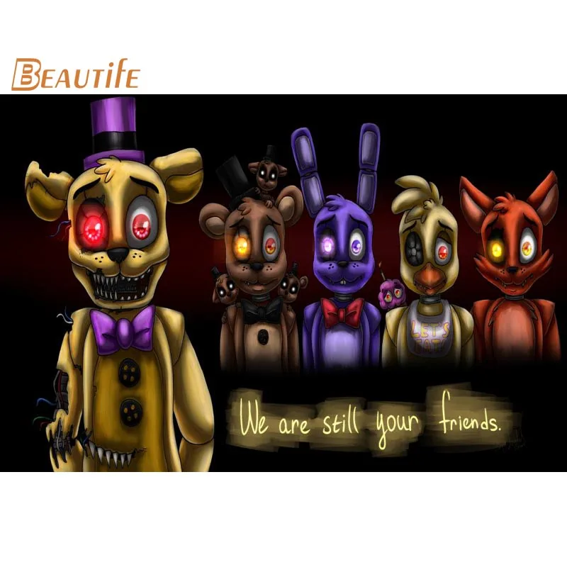 Five Nights at Freddys плакат ткань шелк Плакат Украшение дома стены Художественная ткань плакат печать 30X45 см, 40X60 см. 50X75 см, 60X90 см - Цвет: 22