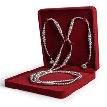 Новинка, Подарочная бусина на день матери, ожерелье, наушники, цепочка на свитер, наушники премиум класса, жемчужные наушники