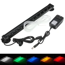 

LED Aquarium Fish Tank Light Tube 1.5W 30cm 18 SMD Bar Light Underwater Submersible Air Bubble Safe Lighting US AU UK Plug ME-46