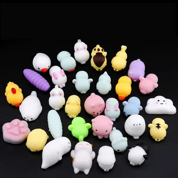 

Anti-stress Squishy Toys Mini Soft Silicone Squishy Cat Animals Hand Squeeze Rubber Cute Squishi Squishes Gags Toys
