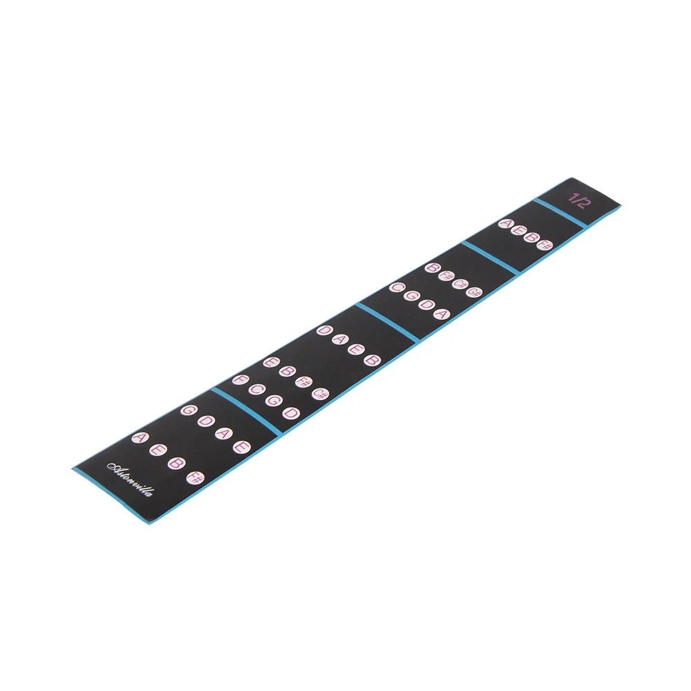 

4/4 Violin Fiddle Finger Guide Fingerboard Sticker Label Intonation Chart Fretboard Marker for Practice Beginners